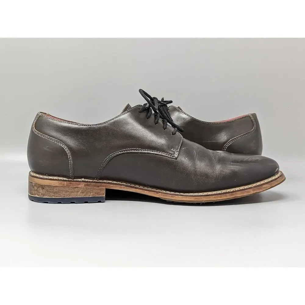 Joseph Abboud Thornton Men's Leather Plain Toe Oxford Shoes 414705 Size 10.5D